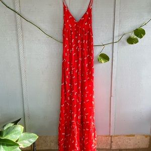 Billabong red floral dress